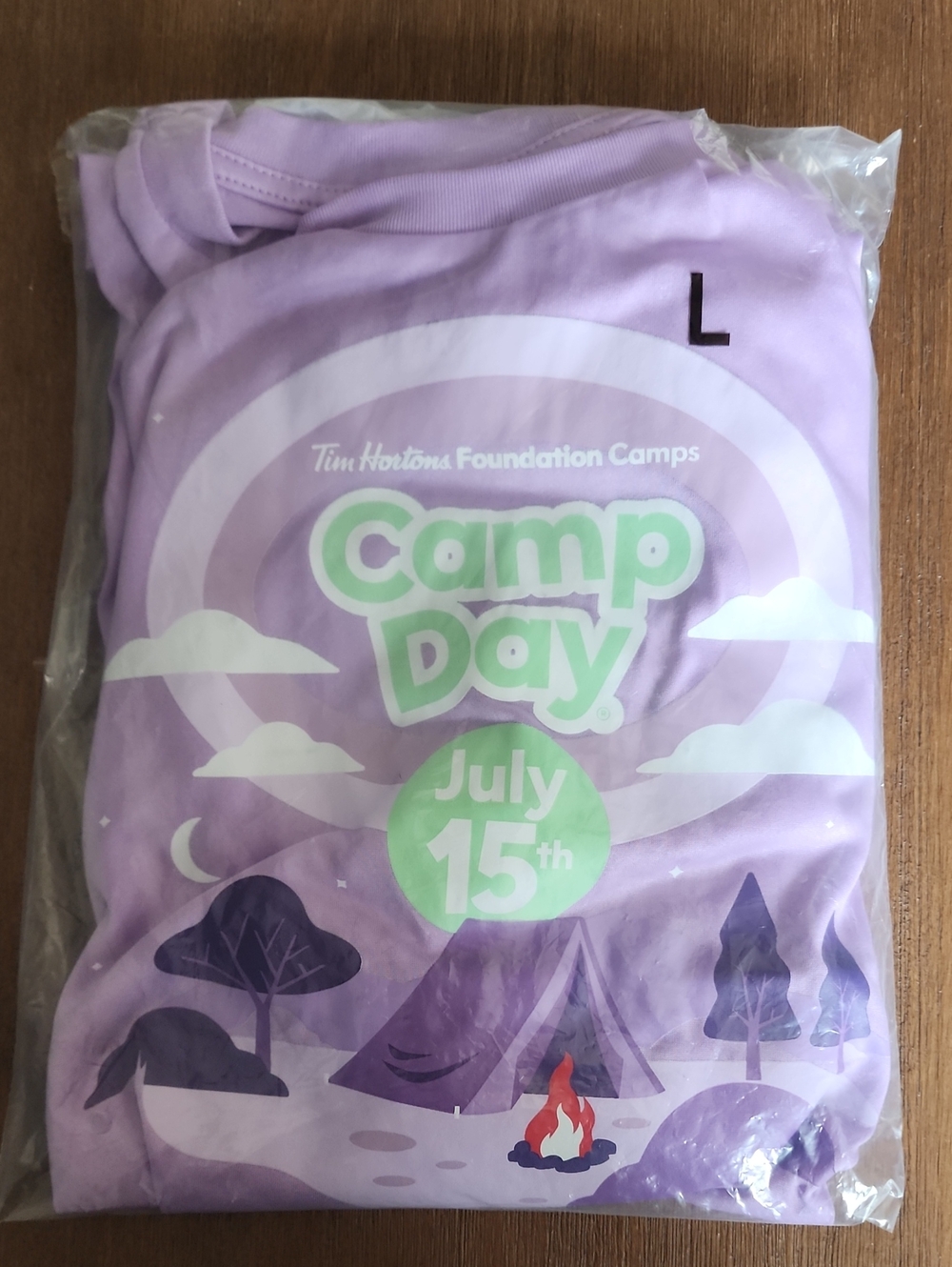 Tim Hortons Foundation Camps Camp Day Lilac Short Sleeve Tee